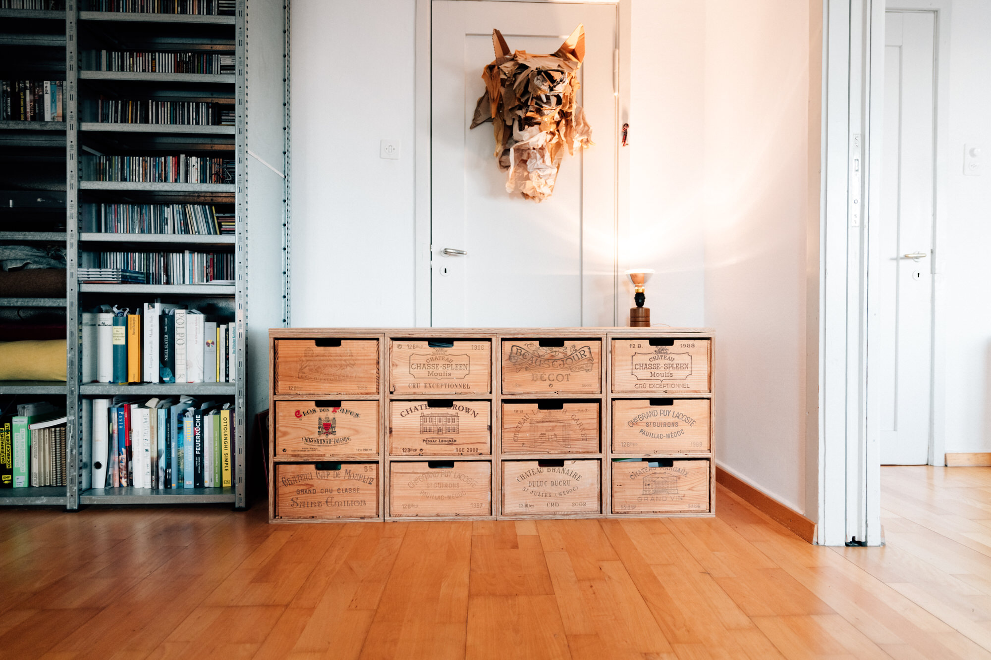 Sideboard Gross mit 4 x 3 Schubladen (aus 12er Weinkisten)